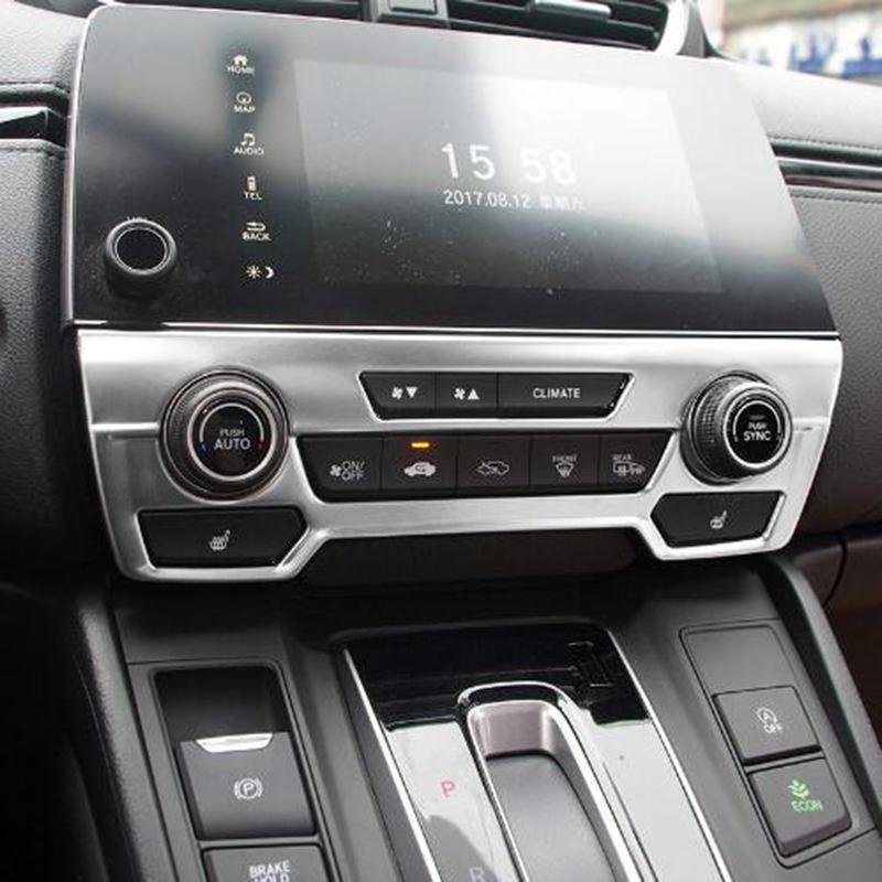 Honda CRV Chrom Mittelkonsole Armaturenbrett Klimabedienteil Rahmen Abdeckung