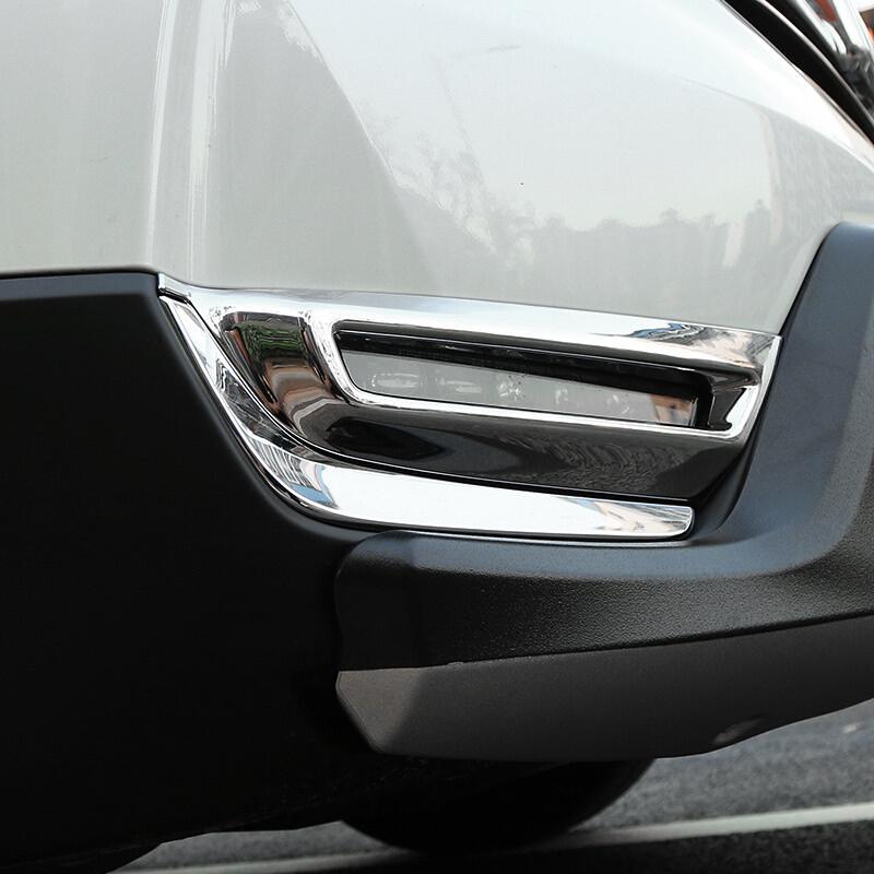 Honda CRV Chrom Nebelscheinwerfer Licht Abdeckung Rahmen Vorne