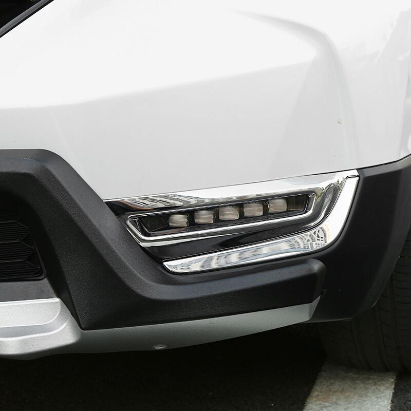 Honda CRV Chrom Nebelscheinwerfer Licht Abdeckung Rahmen Vorne