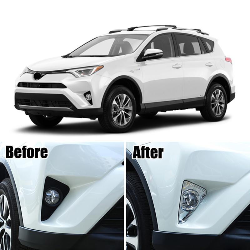 Toyota RAV4 4 XA40 Chrom Nebelscheinwerfer Licht Abdeckung Rahmen Vorne