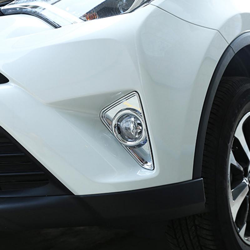 Toyota RAV4 4 XA40 Chrom Nebelscheinwerfer Licht Abdeckung Rahmen Vorne