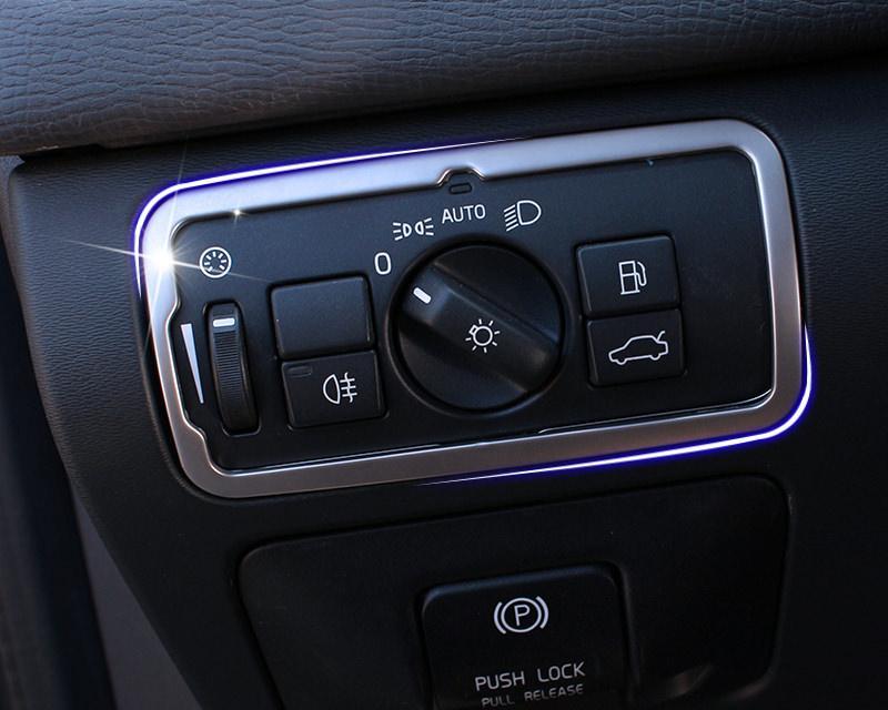 Volvo V40 Chrom Licht Schalter Leuchte Scheinwerfer Abdeckung