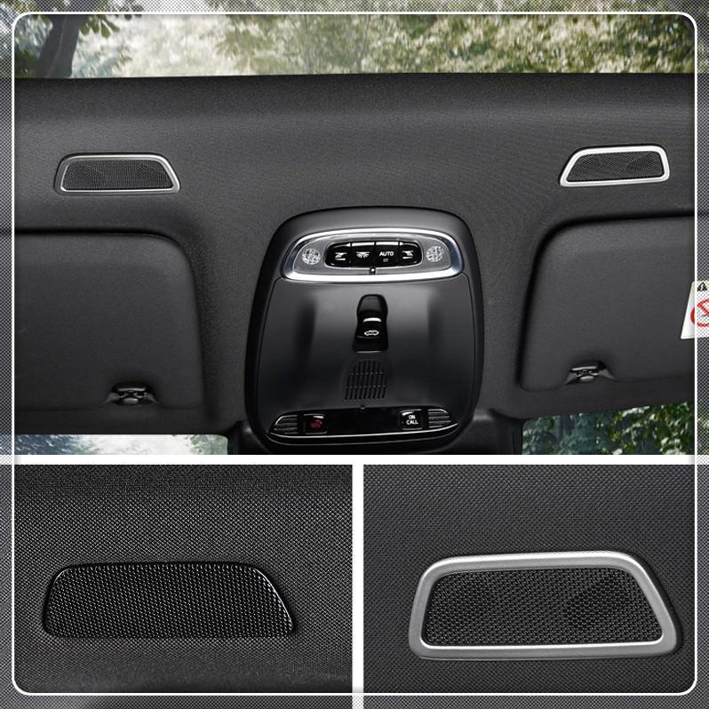 Volvo XC60 SPA Chrom Dach Lautsprecher Ringe Rahmen Abdeckung Blende