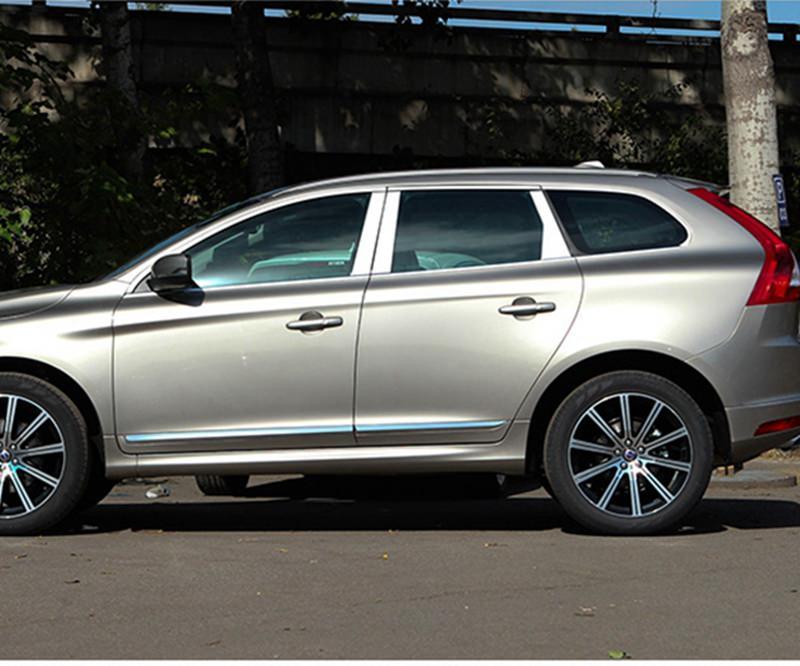 Volvo XC60 P3 Chrom Türzierleisten Abdeckung B + C Säule Türsäule