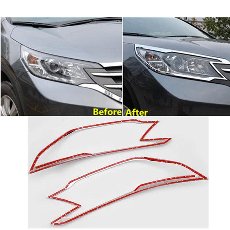 Honda CRV Chrom Licht Leuchte Scheinwerfer Abdeckung