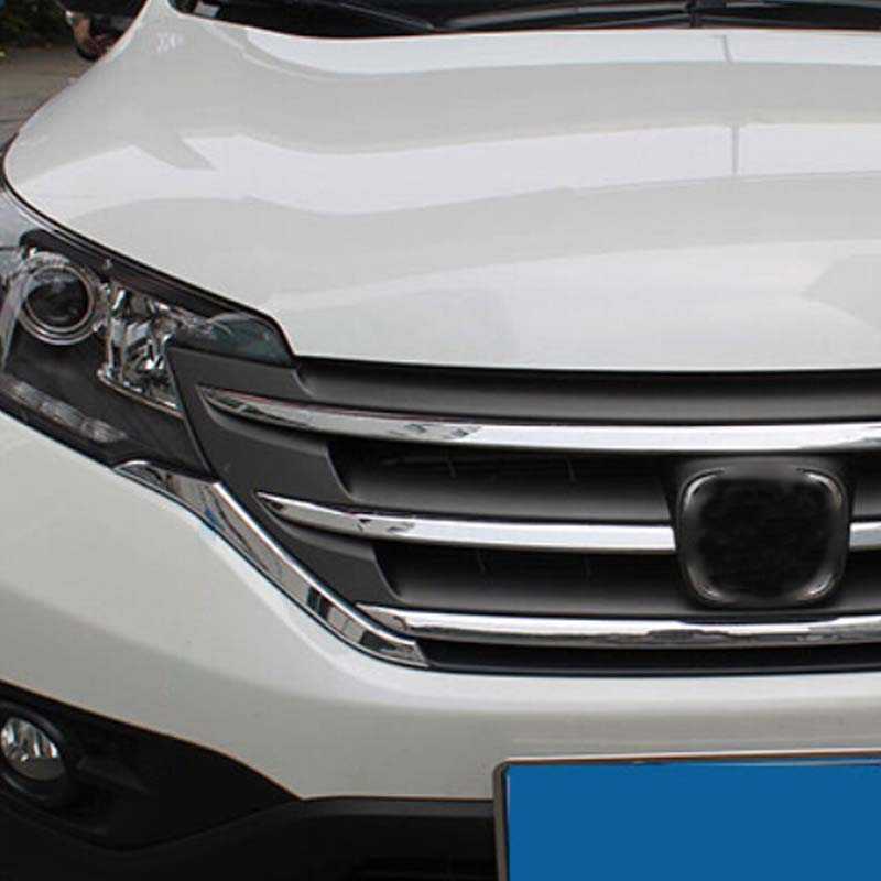 Honda CRV Chrom Kühlergrill Gitter Niere Streifen Abdeckung Leiste