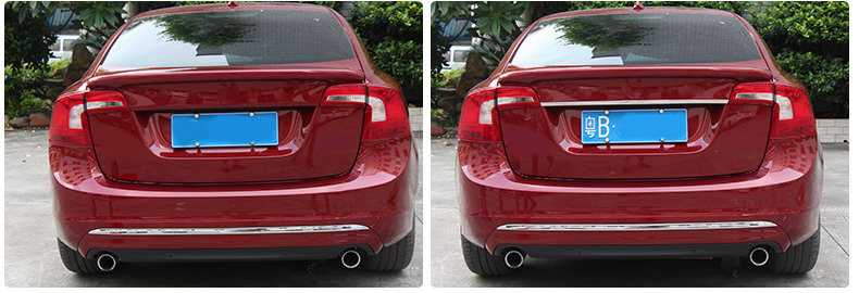 Volvo S60 P3 Chrom Kofferraum Gepäckraum Laderaum Hinten