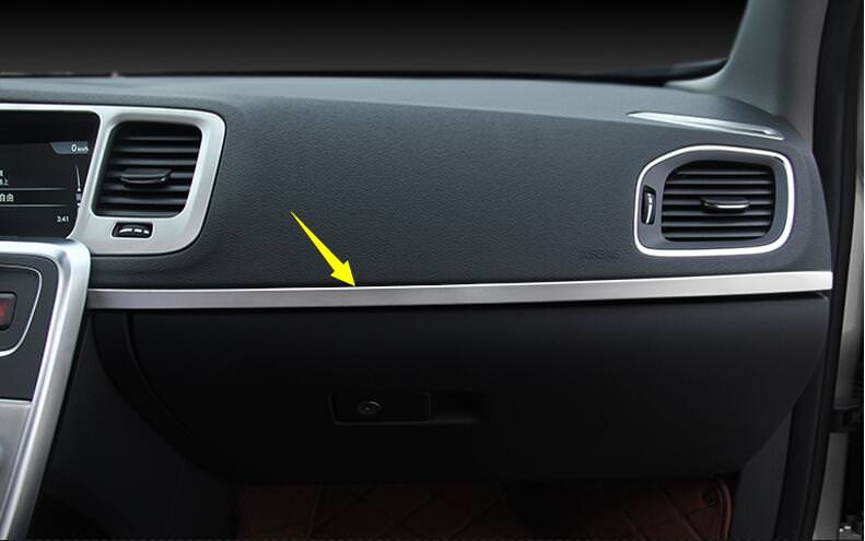 Volvo V60 P3 Chrom Mittelkonsole Armaturenbrett Leisten Abdeckung