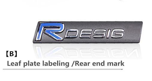 Volvo R-Design Emblem Logo Aufkleber Schild Aufschrift Etikett Hinten Vorne