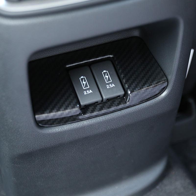 Honda CRV Chrom Carbon Mittelkonsole Armlehne Luftdüsen Lüftung Abdeckung Rahmen