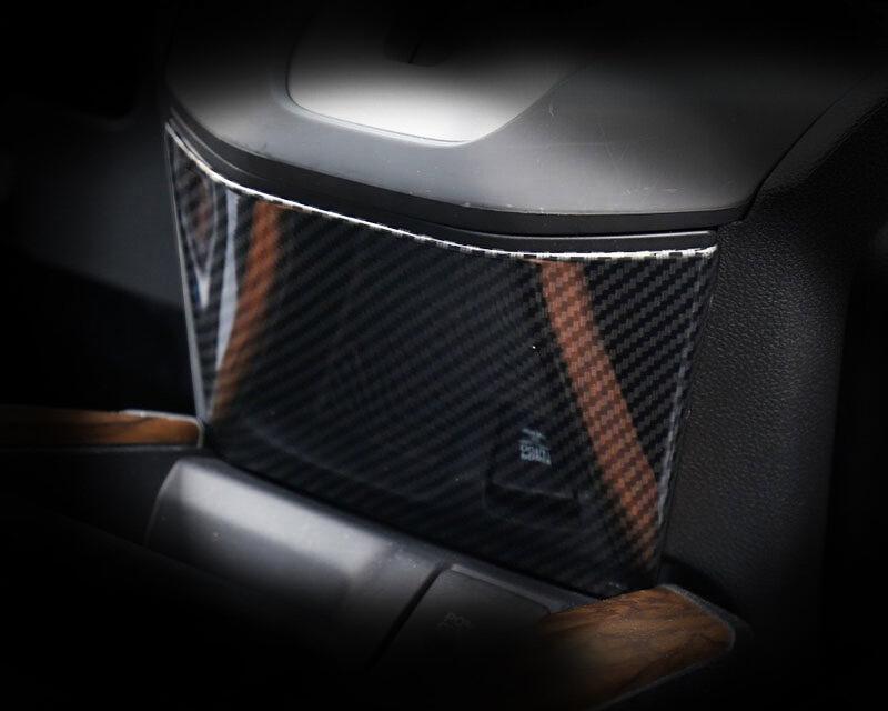 Honda CRV Chrom Carbon Mittelkonsole Aufbewahrungs Lager Abdeckung