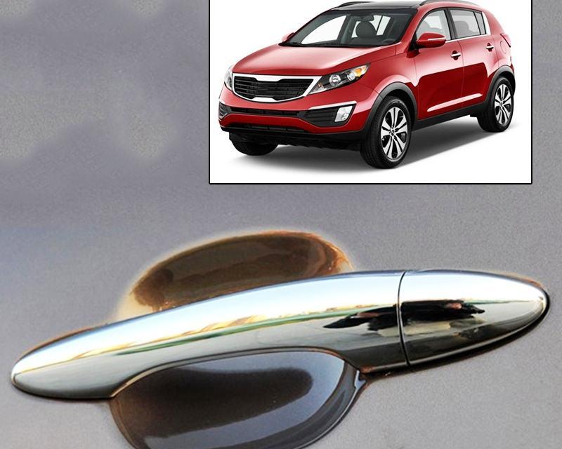 Kia Sportage 3 SL Chrom Türgriff Außen Tür Abdeckung Rahmen