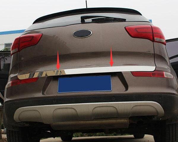 Kia Sportage 3 SL Chrom Kofferraum Gepäckraum Abdeckung Hinten Leiste