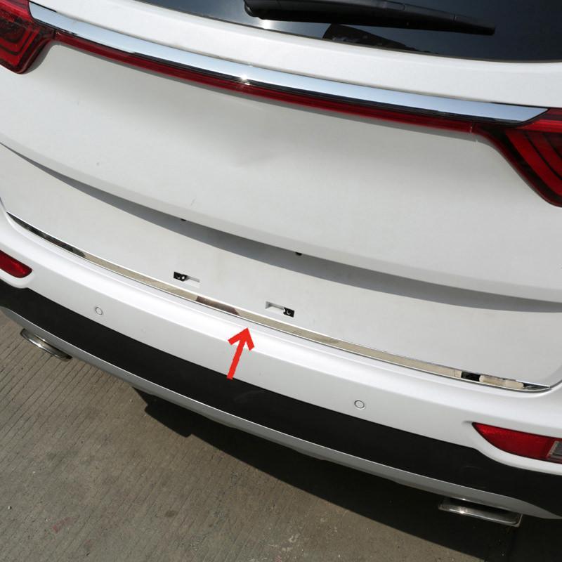 Kia Sportage 4 QL Chrom Kofferraum Gepäckraum Abdeckung Hinten Leiste