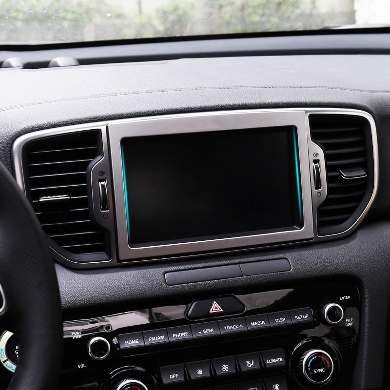 Kia Sportage 4 QL Chrom Mittelkonsole Armaturenbrett Rahmen Abdeckung