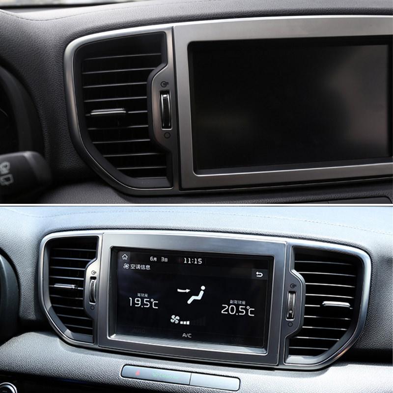 Kia Sportage 4 QL Chrom Mittelkonsole Armaturenbrett Rahmen Abdeckung