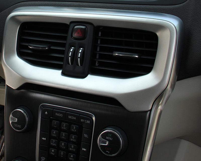 Volvo V40 P1 Chrom Mittelkonsole Luft Düsen Ausströmer Luftungs Gitter Schacht