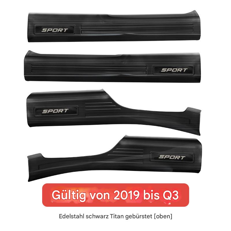 Einstiegsleisten Türschweller passend für Audi A6L / Q5 / A4L / A5 / Q3 – Edelstahl Welcome Pedal Innenraum Dekor & Tuning Zubehör