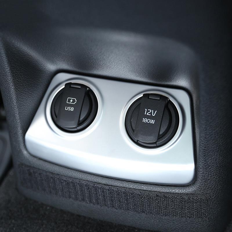 Kia Sportage 4 QL Chrom Zigaretten Anzünder Rahmen Abdeckung