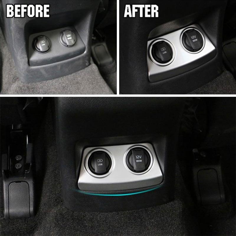 Kia Sportage 4 QL Chrom Zigaretten Anzünder Rahmen Abdeckung