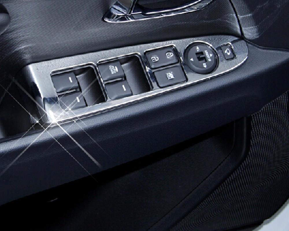 Kia Sportage 3 SL Chrom Abdeckung Fenster Heber Schalter Taster Rahmen
