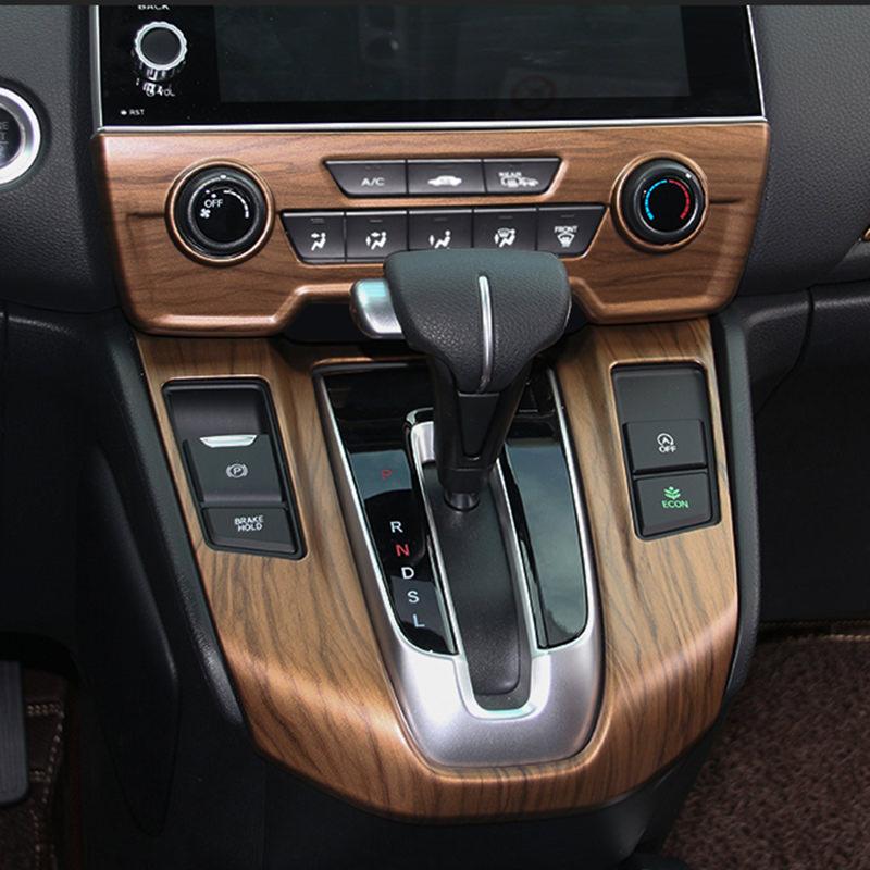 Honda CRV Holz Imitation Armaturenbrett Mittelkonsole Abdeckung Rahmen