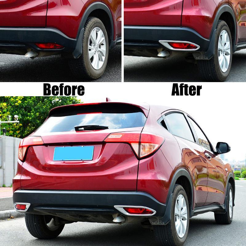 Honda HRV Chrom Nebelscheinwerfer Abdeckung Rahmen Licht Hinten