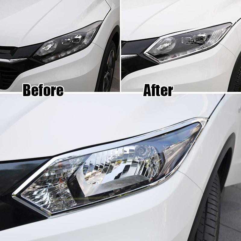 Honda HRV Chrom Licht Leuchte Scheinwerfer Vorne Abdeckung