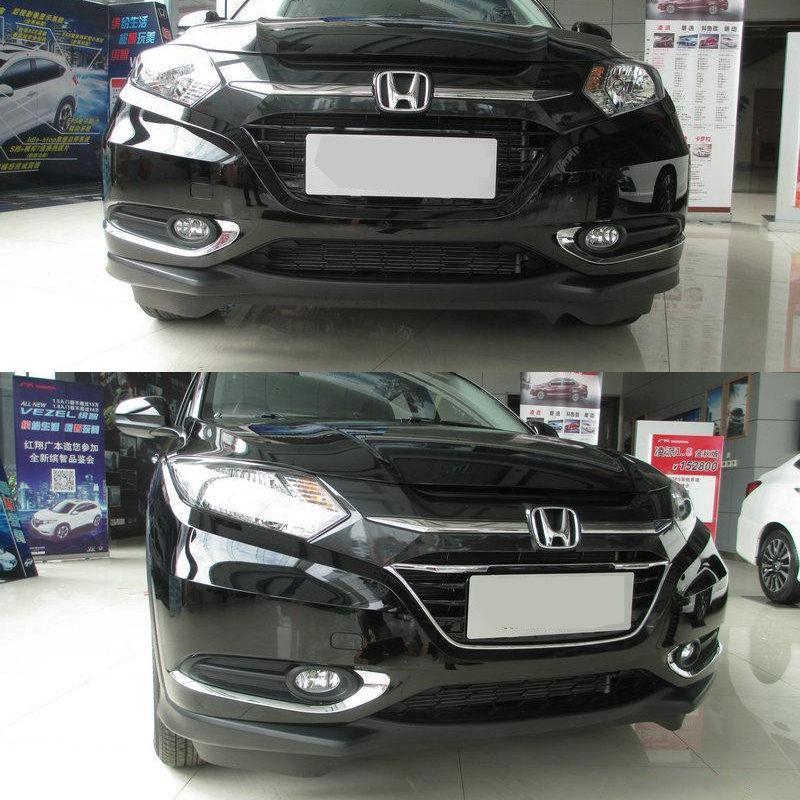 Honda HRV Chrom Nebelscheinwerfer Licht Abdeckung Leiste Vorne