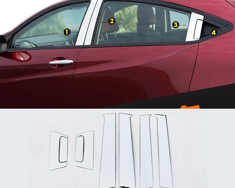 Honda HRV Chrom Türzierleisten Abdeckung B Säule Türsäule