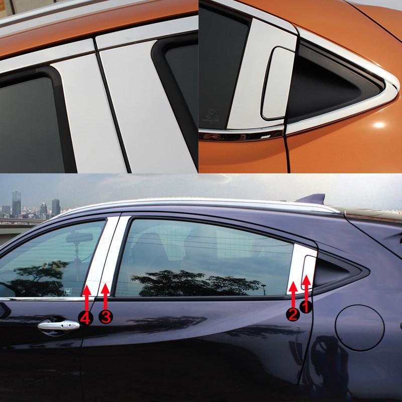 Honda HRV Chrom Türzierleisten Abdeckung B Säule Türsäule