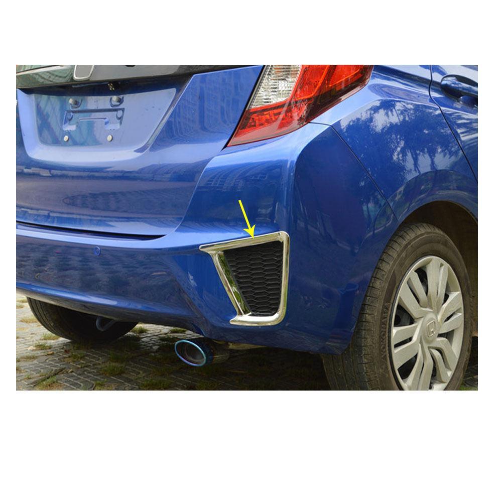 Honda Jazz Chrom Nebelscheinwerfer Abdeckung Rahmen Licht Hinten