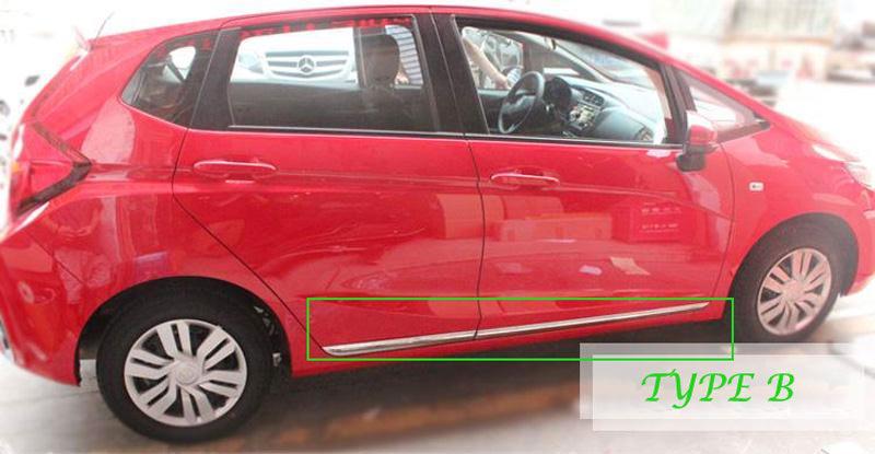 Honda Jazz Chrom Zierleisten Seitenzierleisten Türleisten