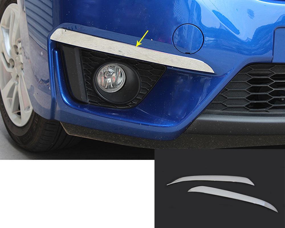 Honda Jazz Chrom Nebelscheinwerfer Licht Abdeckung Leiste Vorne
