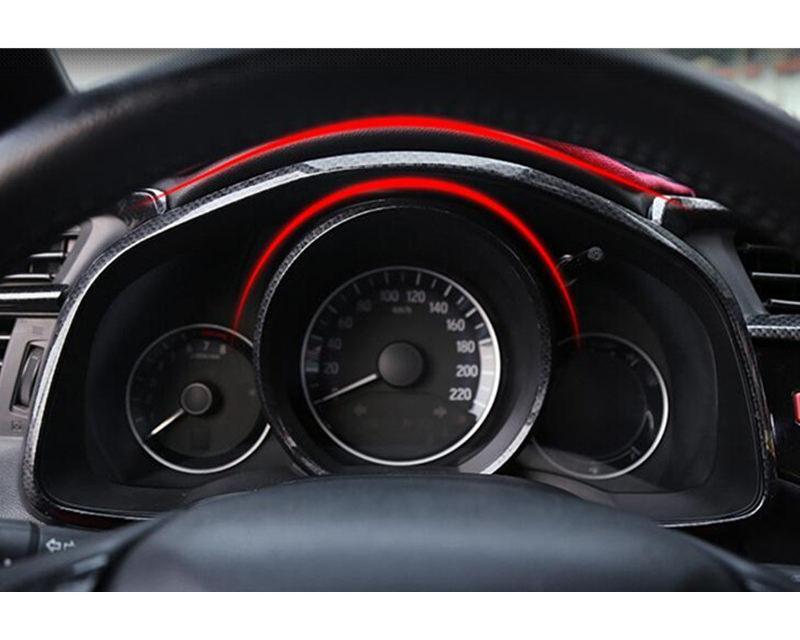 Honda Jazz Carbon Mittelkonsole Armaturenbrett Geschwindigkeitsmesser Abdeckung