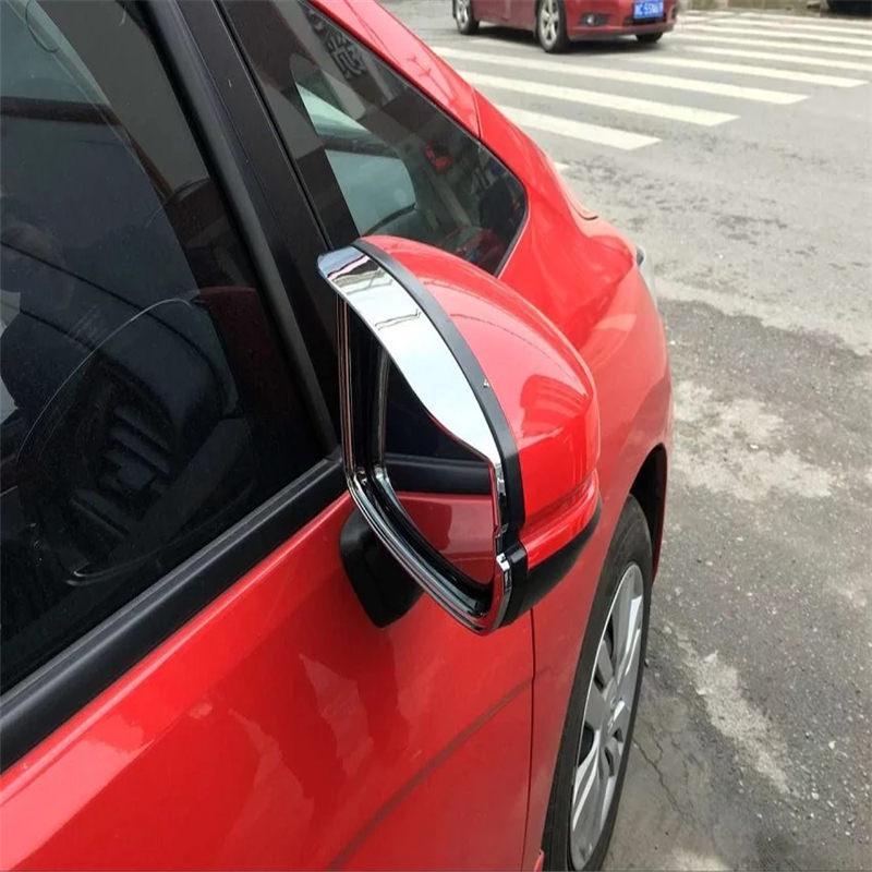 Honda Jazz Chrom Außen Spiegel Seitenspiegel Abdeckung Regen Schutz Sonnen Blende