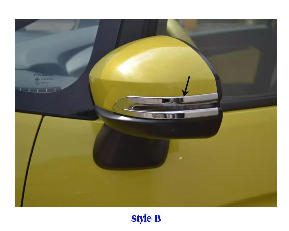 Honda Jazz Chrom Rückspiegel Seitenspiegel Abdeckung Blende Rahmen