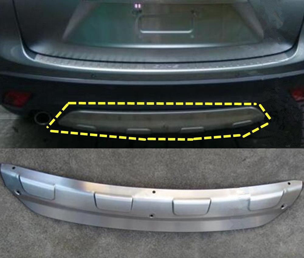 Mazda CX5 KE Edelstahl Ladekantenschutz Abkantung Stoßstange Schutz Hinten