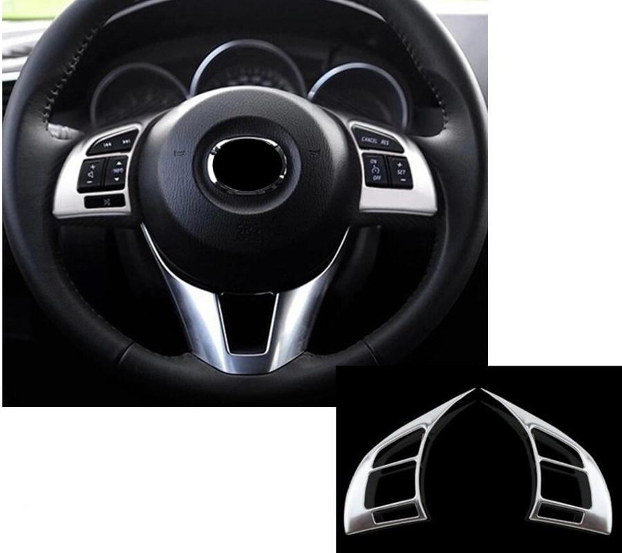 Mazda 3 BM/BN Chrom Lenkrad Knopfe Rahmen Abdeckung