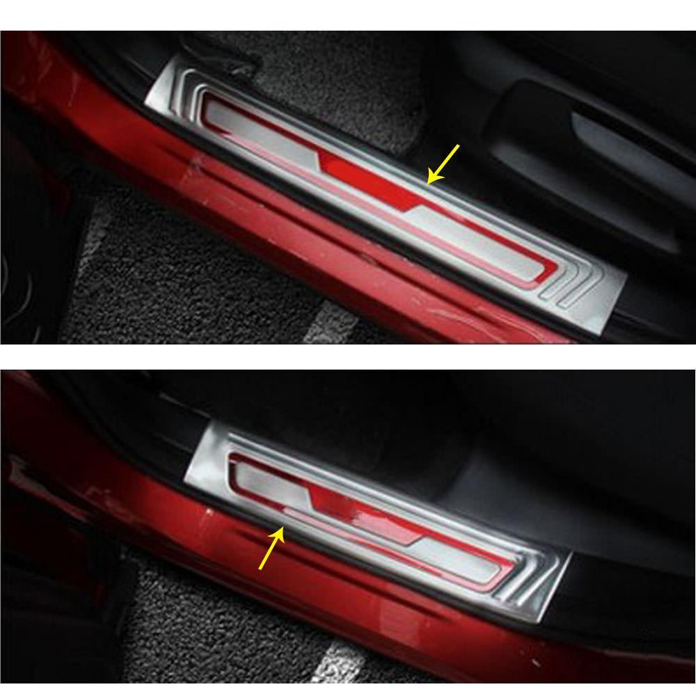 Mazda CX5 KF Edelstahl Türschweller Tür Leiste Fußschutz Einstiegsleisten (Innenseite)
