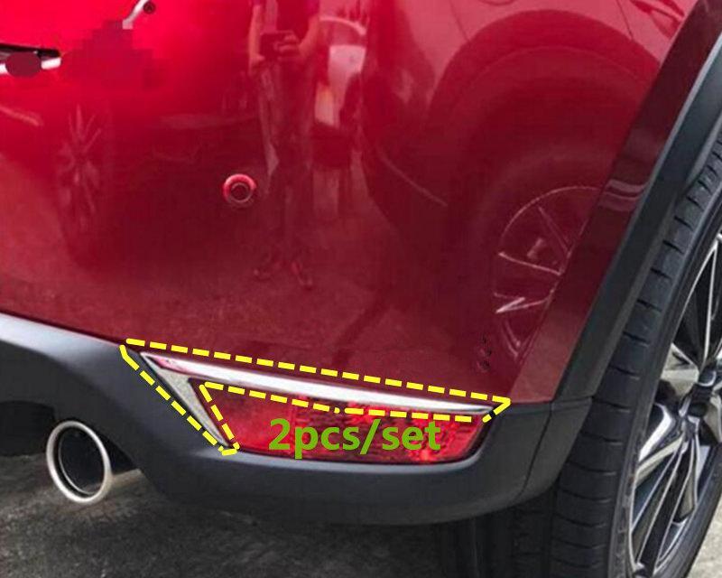 Mazda CX5 KF Chrom Nebelscheinwerfer Licht Abdeckung Rahmen Hinten