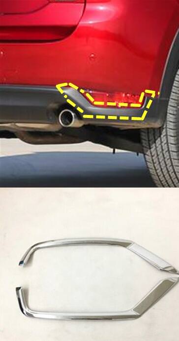 Mazda CX5 KF Chrom Nebelscheinwerfer Licht Abdeckung Rahmen Hinten