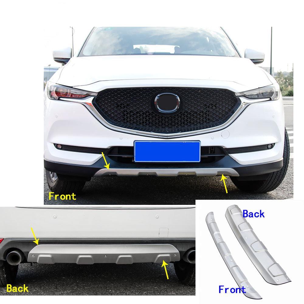 Mazda CX5 KF Chrom Edelstahl Ladekantenschutz Abkantung Stoßstange Schutz