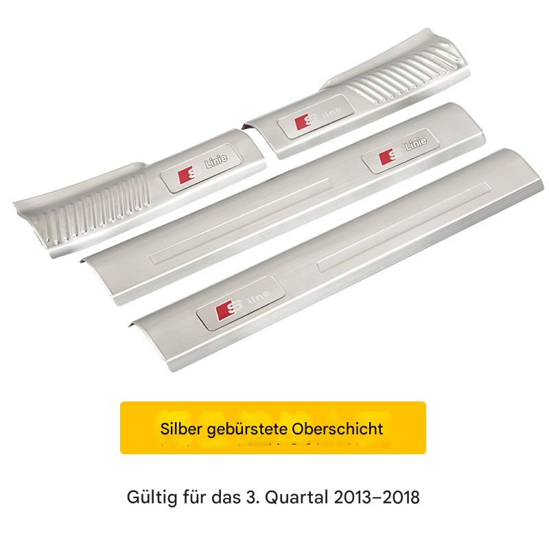Einstiegsleisten Türschweller passend für Audi A6L / Q5 / A4L / A5 / Q3 – Edelstahl Welcome Pedal Innenraum Dekor & Tuning Zubehör