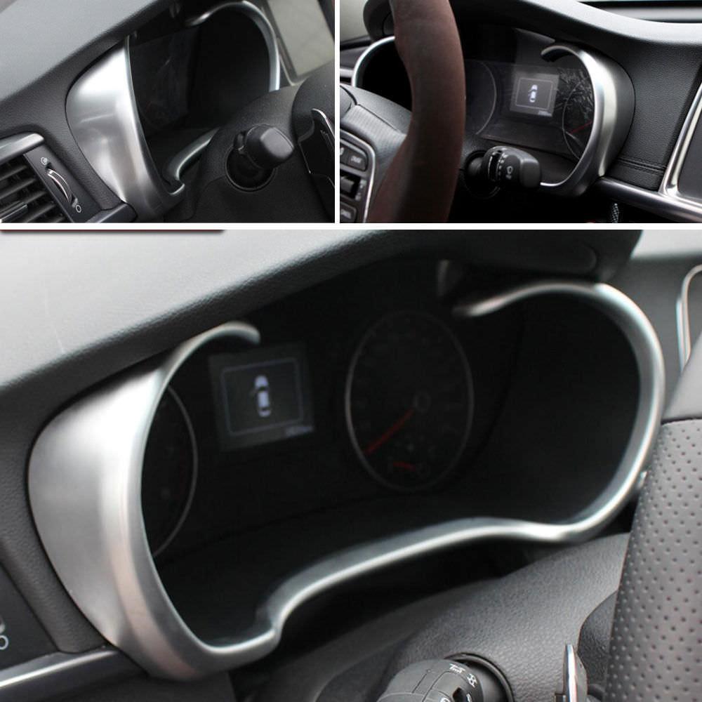 Kia Optima 4 K5 JF Chrom Mittelkonsole Armaturenbrett Geschwindigkeitsmesser Abdeckung