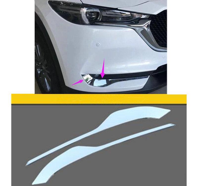 Mazda CX5 KF Chrom Nebelscheinwerfer Licht Abdeckung Augenbraue Vorne