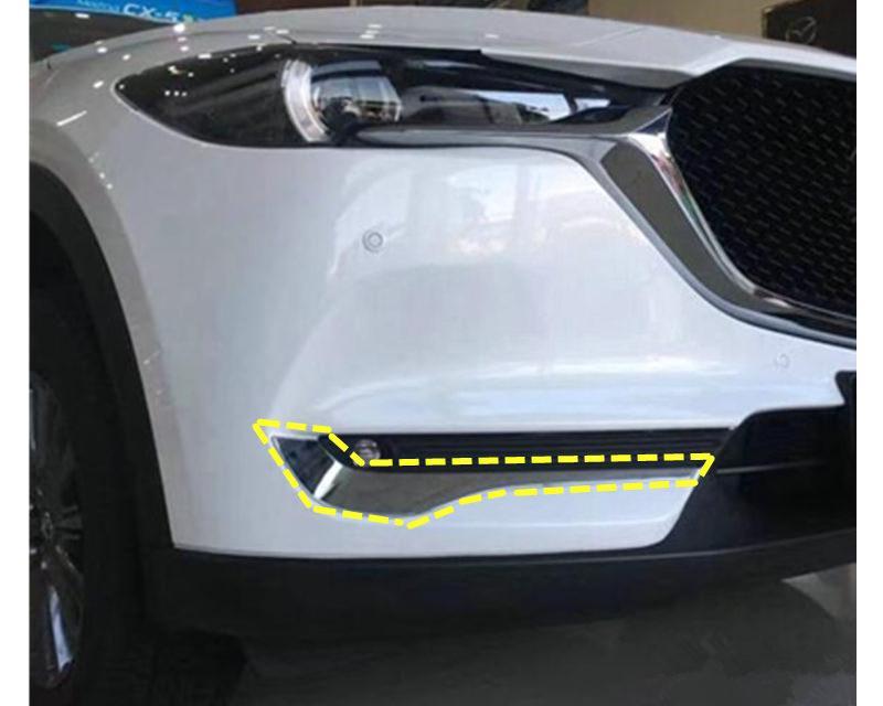Mazda CX5 KF Chrom Nebelscheinwerfer Licht Abdeckung Augenbraue Vorne