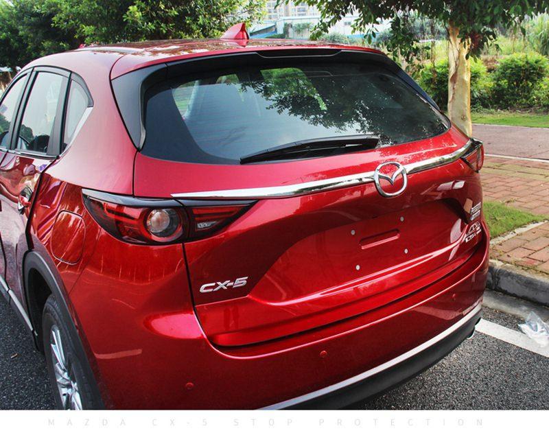 Mazda CX5 KF Chrom Kofferraum Gepäckraum Abdeckung Hinten Leiste (Oben)