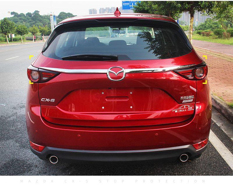 Mazda CX5 KF Chrom Kofferraum Gepäckraum Abdeckung Hinten Leiste (Oben)