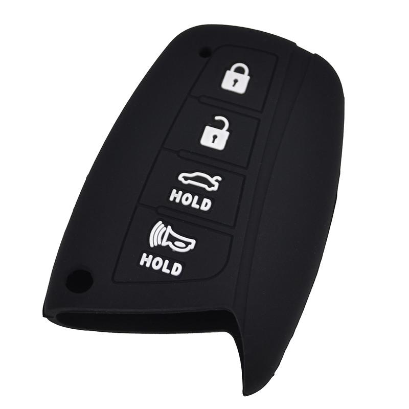 Hyundai Santa Fe 3 DM Silikon Auto Schlüssel Schutz Hülle Etui